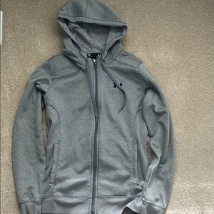 Under Armour Heather Gray Semi-Fitted Hoodie